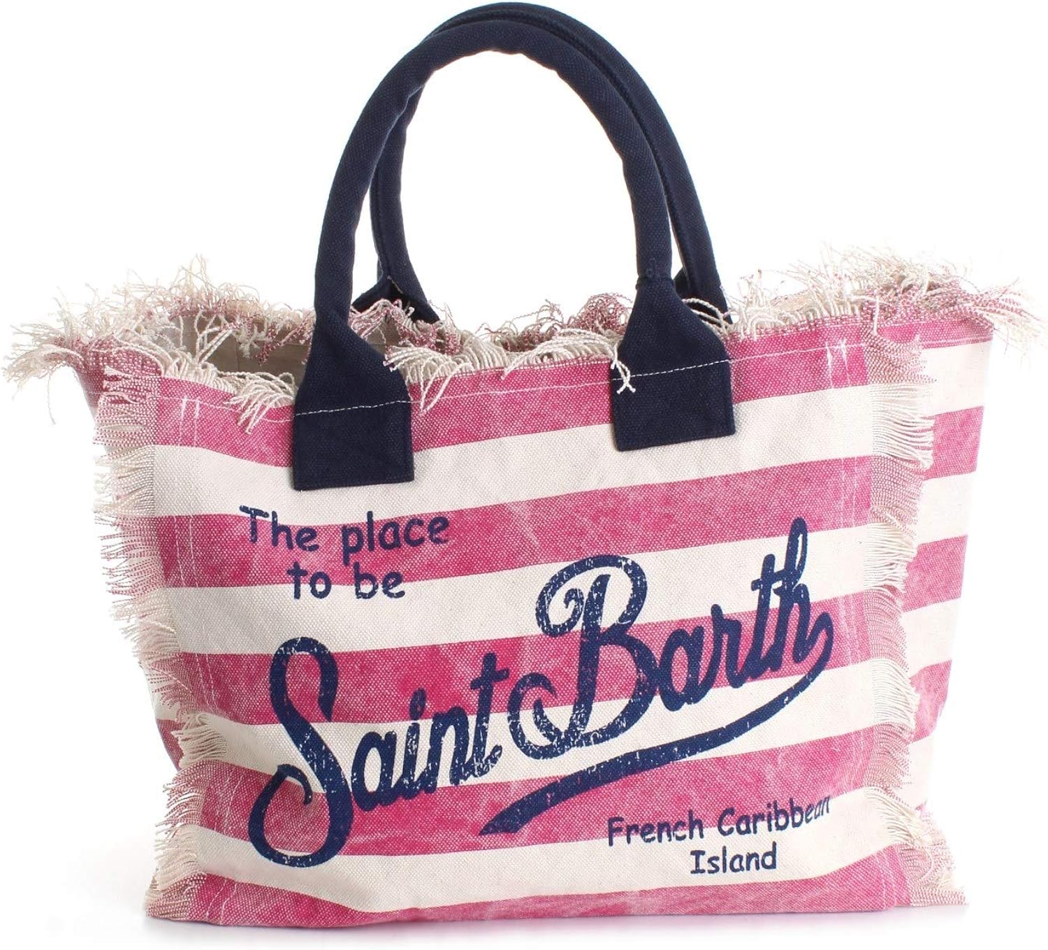 Donna Saint Barth Mc2 Borsa Shopping da Spiaggia in Canvas Mod Vanity Riga  Grande Fucsia urban-earth.co.uk