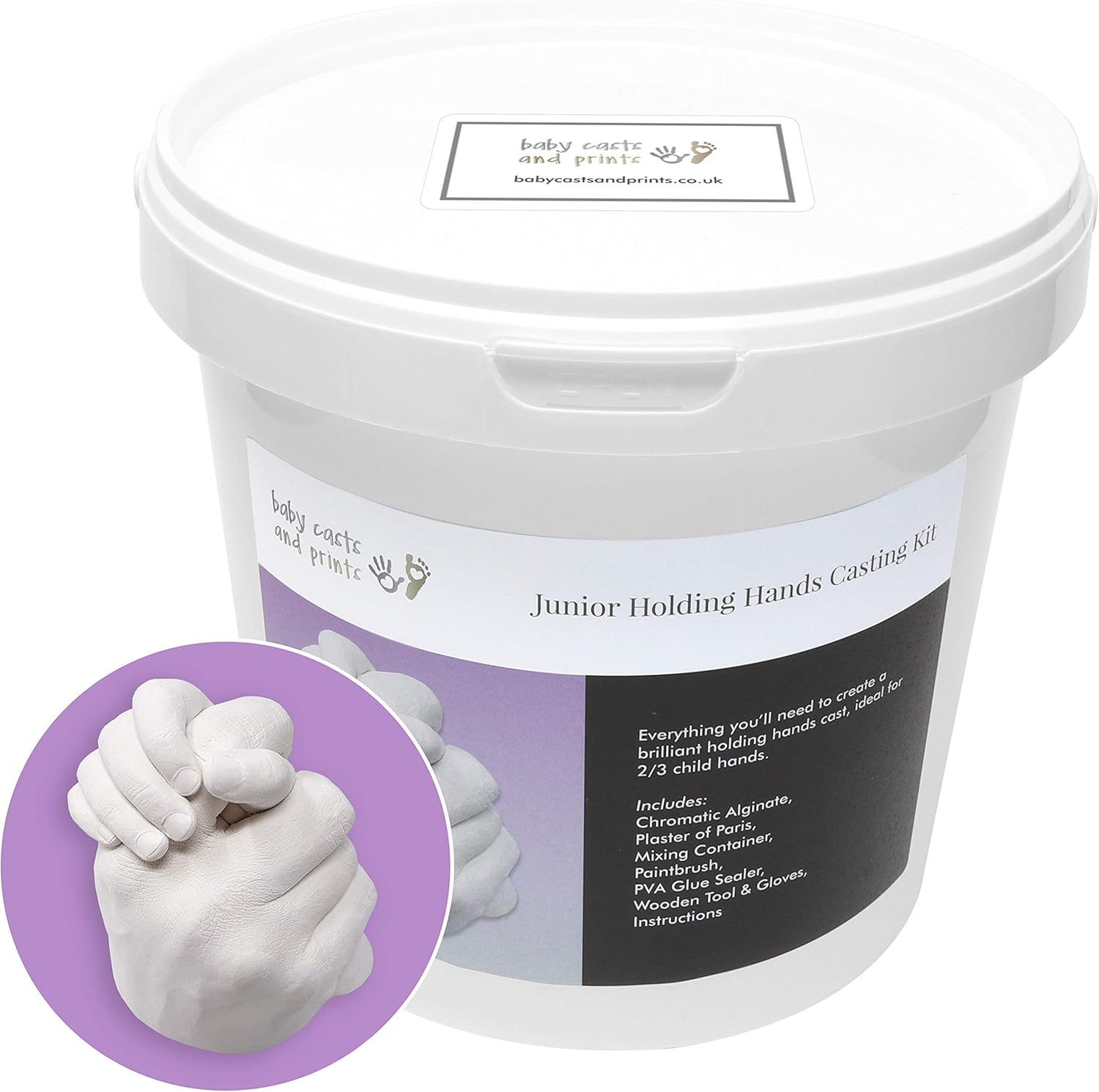 Junior Holding Hands 3D Casting Kit Moulding Powder, Plaster, Mixing