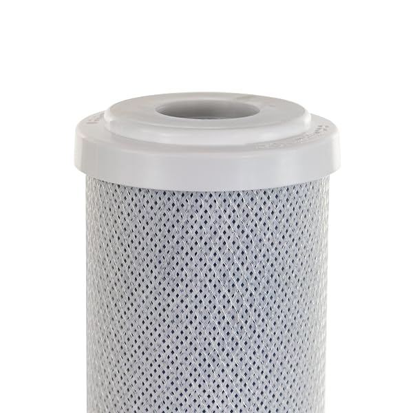 HYDRONIX CB‑25‑1005 WHOLE HOUSE COCONUT CARBON BLOCK WATER FILTER – 5-MICRON REPLACEMENT CARTRIDGE FOR RO & DRINKING WATER SYSTEMS | STANDARD 2.5 X 10 INCH FILTER HOUSINGS (4 PACK)