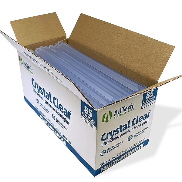 ADTECH HOT GLUE STICKS 10″ FULL SIZE, CLEAR,...