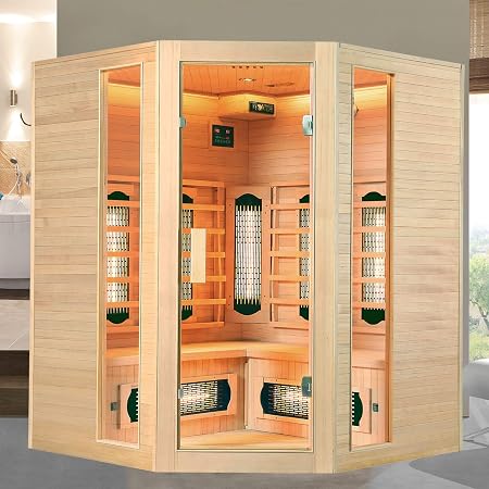 Artsauna Infrarotkabine Nyborg E150v Vollspektrum Eck Infrarotsauna 4 Personen Led Farblicht Digitaler Steuerung Hemlock Holz Amazon De Kuche Haushalt