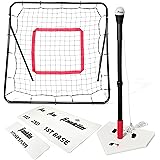 Franklin Sports MLB Teeball Starter Set - Youth Baseball and Tball Tee, Baseball and Bases with Rebounder Net - Full Beginner