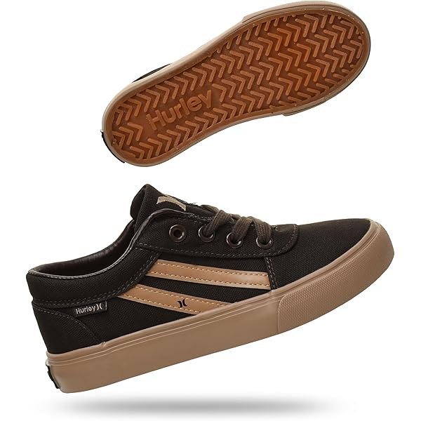 Amazon.com | Hurley Kids Canvas Slip-On Skateboarding Sneakers for