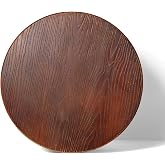 BOKKOLIK Farmhouse Round Wooden Table Top 19.7" DIY for Bistro Table Breakfast Table Pub Table Bar Table Durable Solid Pine Wood (Pine Wood, 50cm)