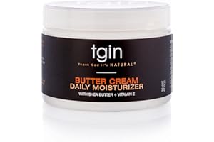 THANK GOD IT'S NATURAL tgin Butter Cream Daily Moisturizer For Natural Hair - Dry Hair - Curly Hair - Travel Size - 2 Oz