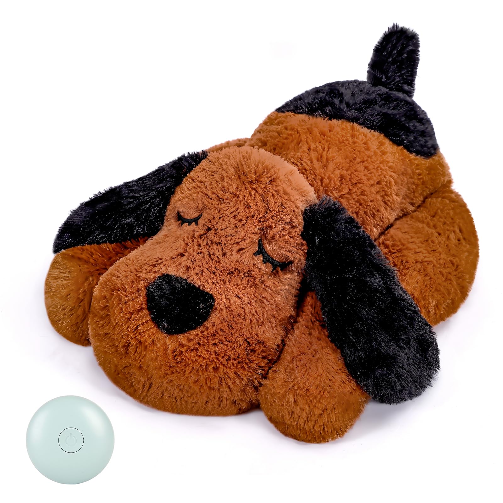 WEOK Puppy Heartbeat Toy- Dog Heartbeat Toy for Separation Anxiety Relief, Puppy Heartbeat Stuffed Animal Anxiety Calming Behavioral Aid Plush Toy for Dogs Cats Pets