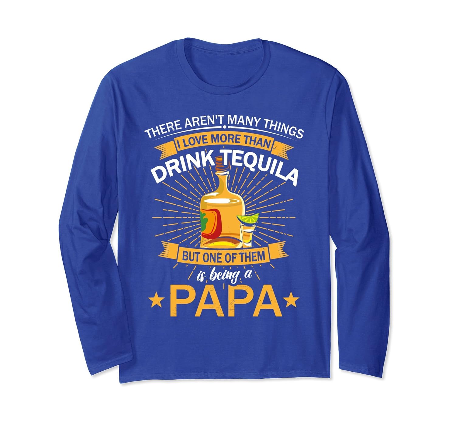 Funny Tequila Papa Long Sleeve Mexican Drinker-anz