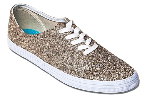 gold glitter sneakers