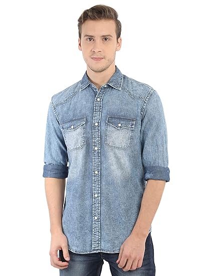 mens denim shirt amazon