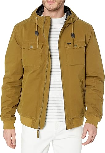 rvca hooded bomber