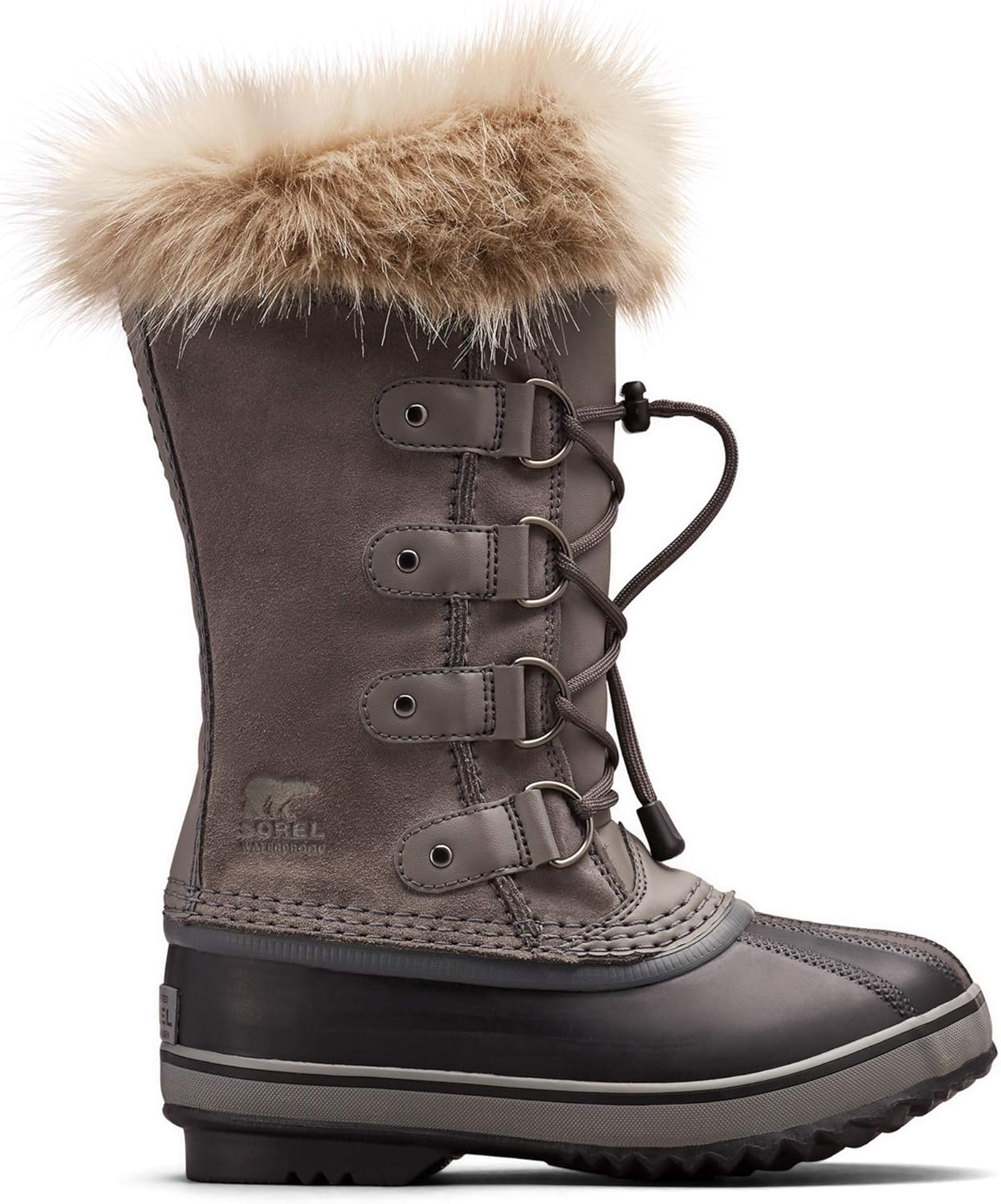  | Sorel - Youth Joan of Arctic Waterproof Winter Boot for Kids, Quarry, 4 M US | Snow Boots