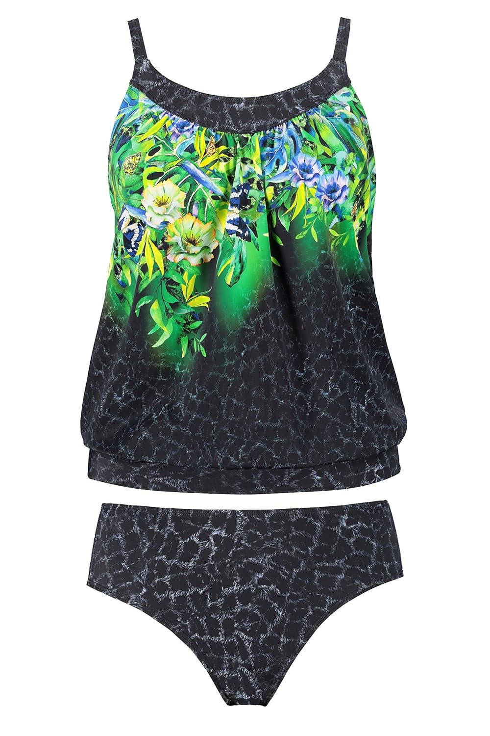 Ulla Popken Women's Tankini Blätter, Große Größen Ulla Popken Amazon