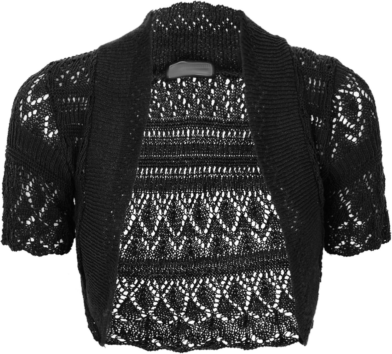 black crochet cardigan uk
