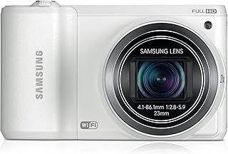 Samsung WB800F Smart-Digitalkamera (16,3 Megapixel, 21-fach opt. Zoom, 7,6 cm (3 Zoll) LCD-Display, bildstabilisiert, Full HD Video, WiFi) weiß