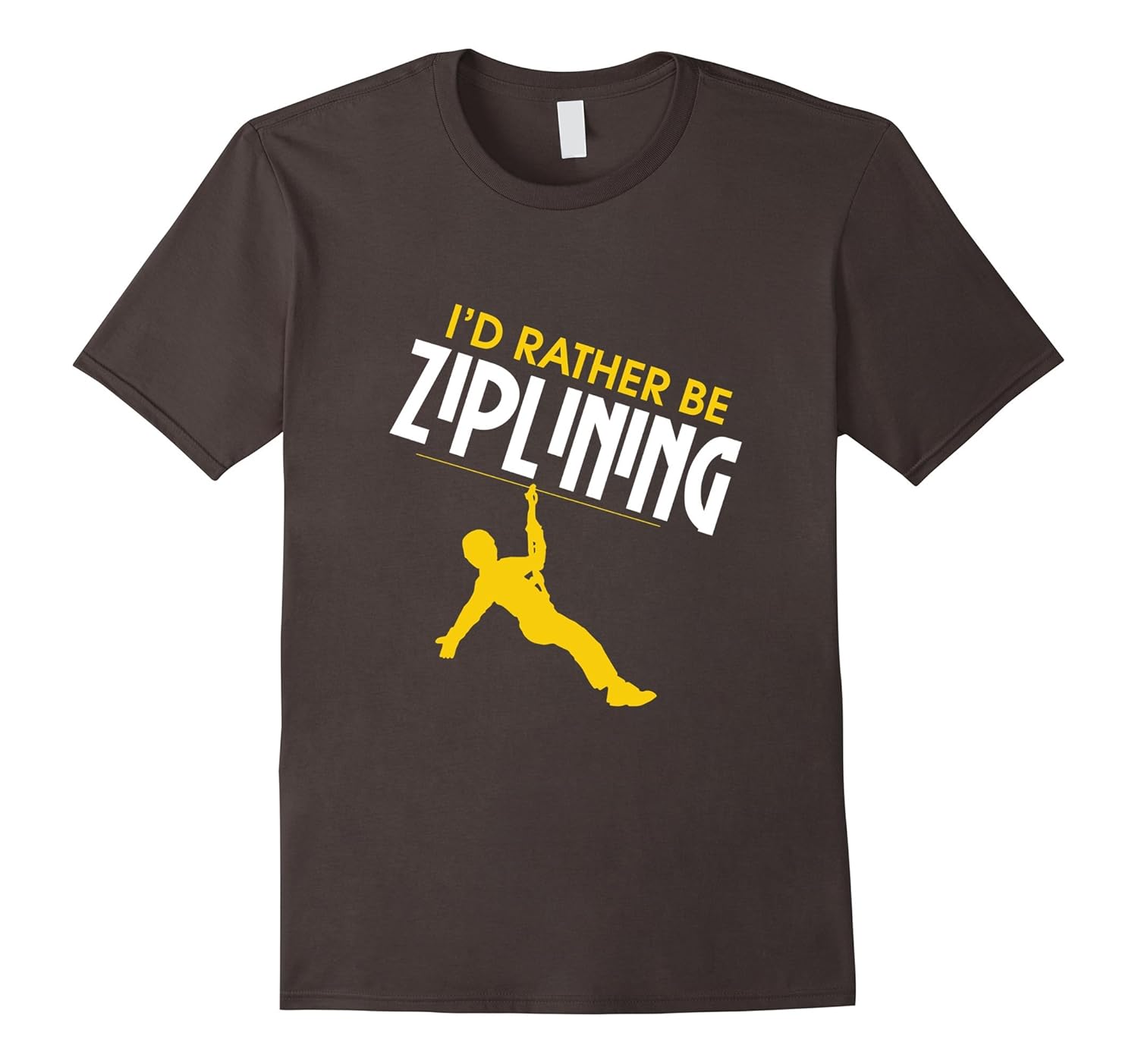 Id Rather Be Ziplining Funny Zipline Skydive TShirtPL Polozatee