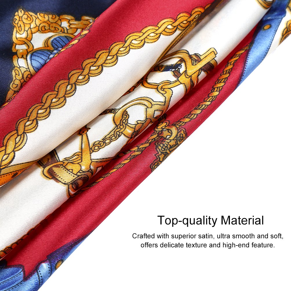 VBIGER 12PCS Womens Mixed Silk Square Scarves Bandana Scarf 50x50cm (Design 1)