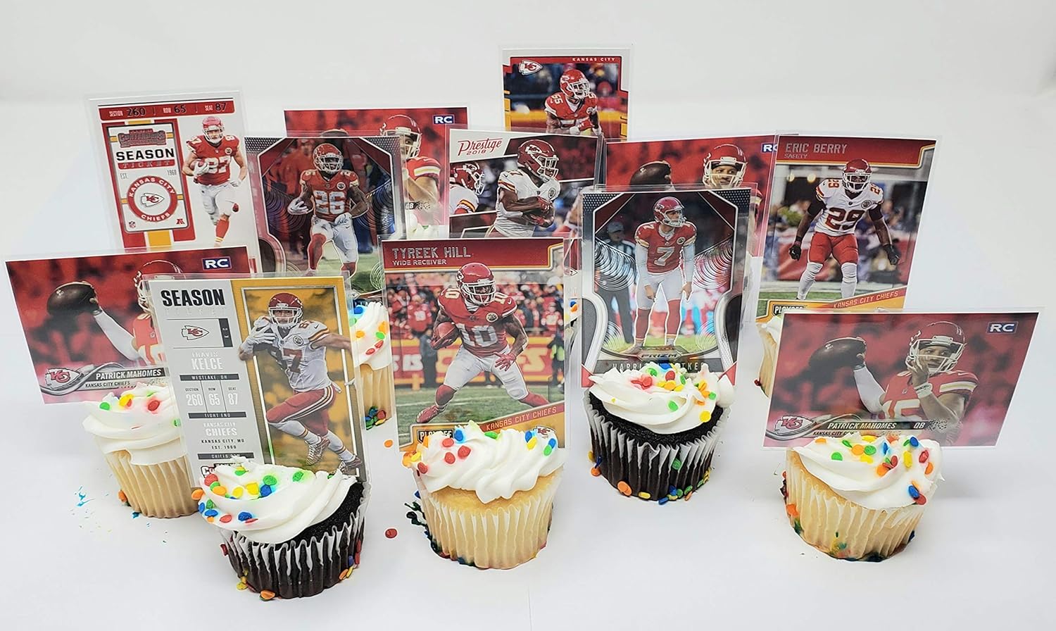 Amazon Com Kansas City Chiefs Cupcake Topper Party Favor Set