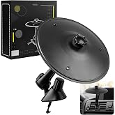 Car Cymbal Air Vent - Car Symbol Drum Air Vent,Mini Car Drum,Black Crash Cymbal Fun for Every Drive,Fits Most Vehicles,Great Gift for Music Lovers and Drummers