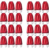 JohahaTim Drawstring Backpack Bulk 24Pcs Draw String Backpack Bags DIY Gym Sports Traveling Yoga Cinch Bag Sackpack Drawstring(red)
