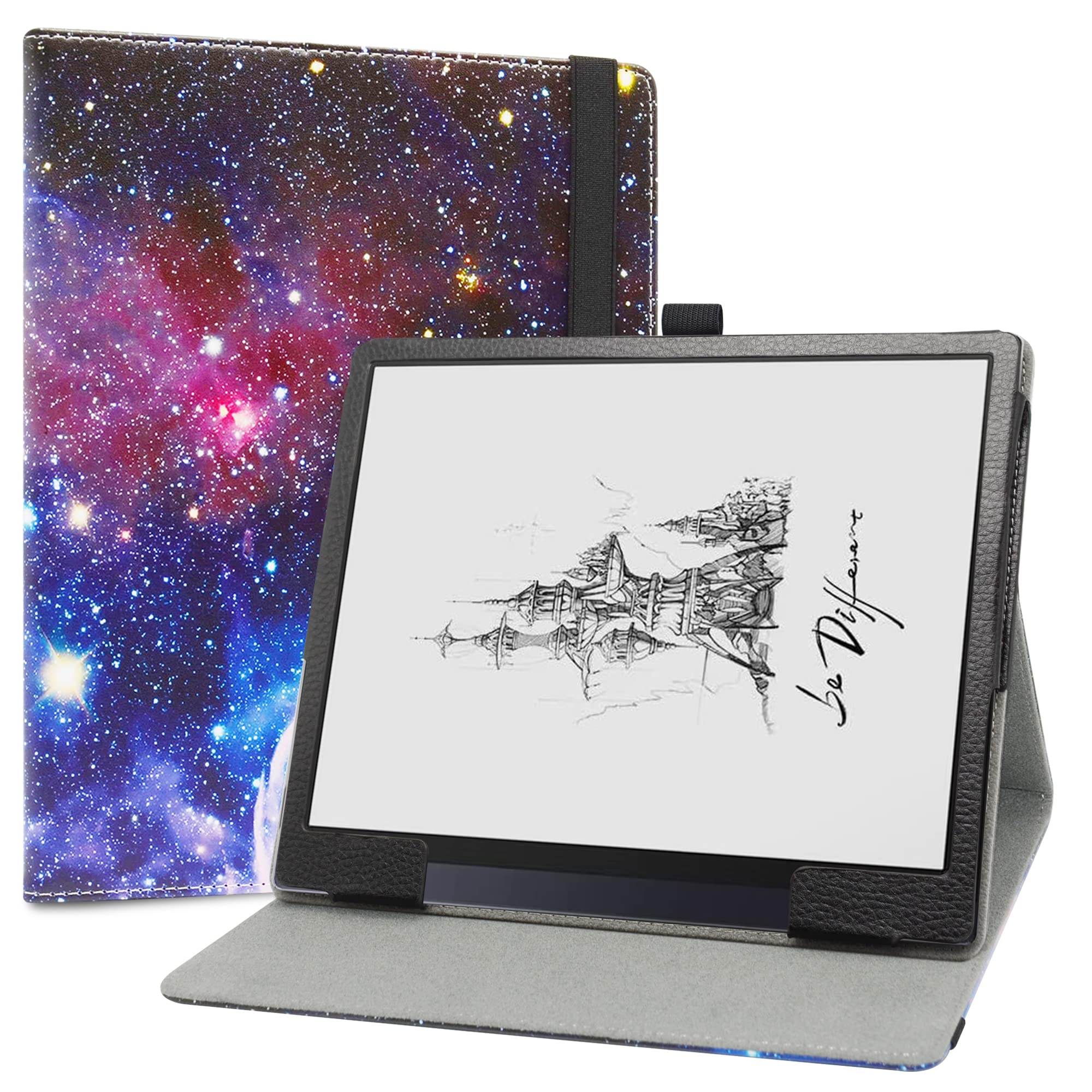 LiuShan Case for BOOX Tab Ultra,for BOOX Tab Ultra C ，PU Leather Slim Folding Stand Cover for BOOX Tab Ultra/BOOX Tab Ultra C ePaper Tablet PC 10.3 inch(Not Fit Other Tablet),Galaxy