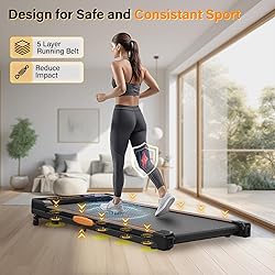 ACTFLAME Walking Pad with Incline, Portable
