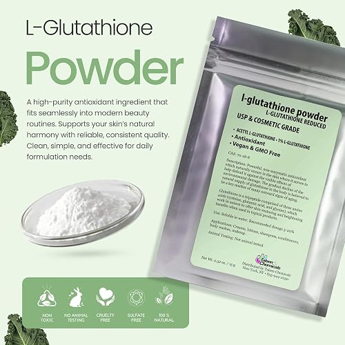 Talsen Chemicals Reduced L-Glutathione Powder DIY Cosmetic Grade Pure Glutathione Organic Powder for Skin, (0.5 Ounce / 15 gram) in Kenya