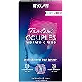 TROJAN Vibrations Tandem Couples Vibrating Ring, Personal Massager, 1 Count, Violet
