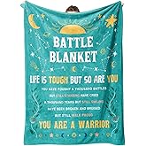 SteadStyle Get Well Gifts Blanket for Her Him, Cancer Care Gifts for Women Men, Cancer Fighter Inspirational Quote Chemo Patient Gift - Meaningful Caring Message 50''x 60''