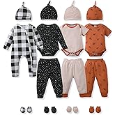 NZRVAWS Preemie Newborn Baby Boy Clothes Infant Clothing Romper Pant Outfits Set Layette Essentials 19 Pieces 0 3 6 12 Months