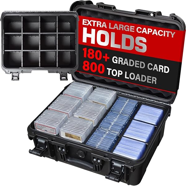 best storage for graded cards Card Case (4-Row) - Trading Card Case main image 0