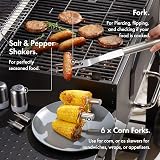 VonHaus 25Pc BBQ Tool Set with Case Stainless Steel Accessories Kit view 3