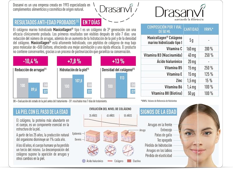 Drasanvi Collmar Ácido Hialurónico Líquido Bebível Vitamina C