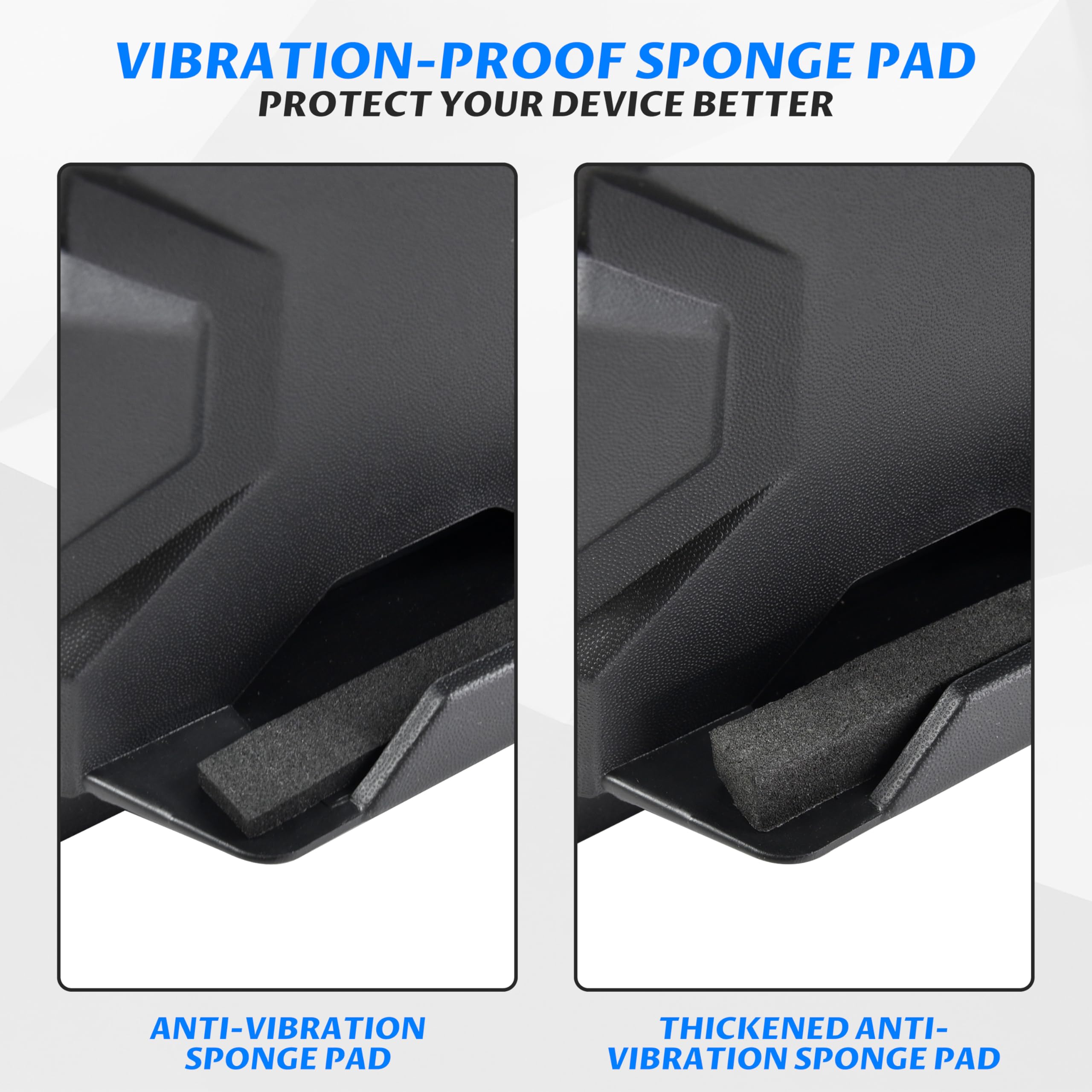 SAUTVS Tablet Mount for Polaris RZR XP 1000/Turbo/RZR Trail/900 2019-2023, Sporty Phone Mount Tablet Holder Electronic Device Holder with Storage Box Accessories