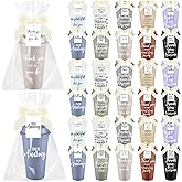 Skylety 30 Sets Employee Appreciation Gifts Bulk 16oz Morandi Colors Thank You Cups Inspirational Plastic Coffee Tumblers with Lid Card Bag for Employee Appreciation Day Team Coworker(Elegant)