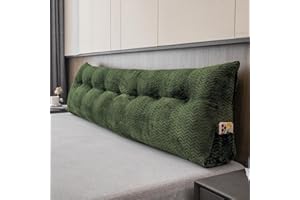 ZOEMO Large Bolster Triangular Headboard Wedge Backrest Positioning Support Bed Rest Reading Pillows Headboard Wedge Pillows for Day Bed with Removable Cover