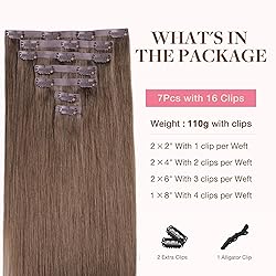 GOO GOO Clip in Hair Extensions Real Human