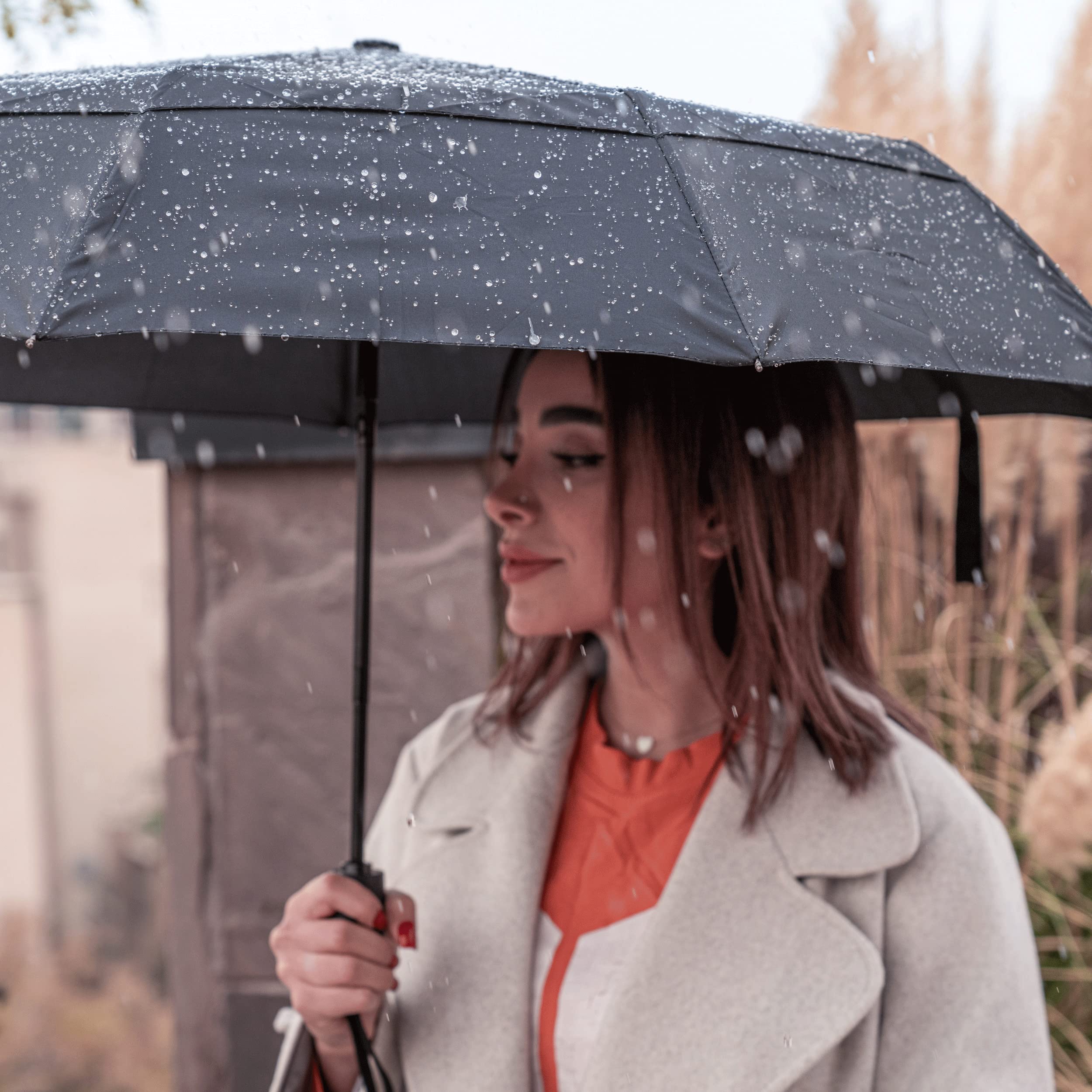Mr. Pen- Windproof Travel Umbrella Compact, Automatic Umbrellas for Rain, Umbrellas for Rain Windproof