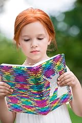GINMLYDA Reversible Sequin Secret Diary Unicorn Kids Notebook 8.5x5.5 160 Pages view 2