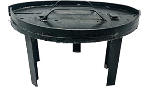 MADE IN INDIA 16"Baffle Burner Plate for Tandoori (Tandoor) n Clay Oven - With Legs