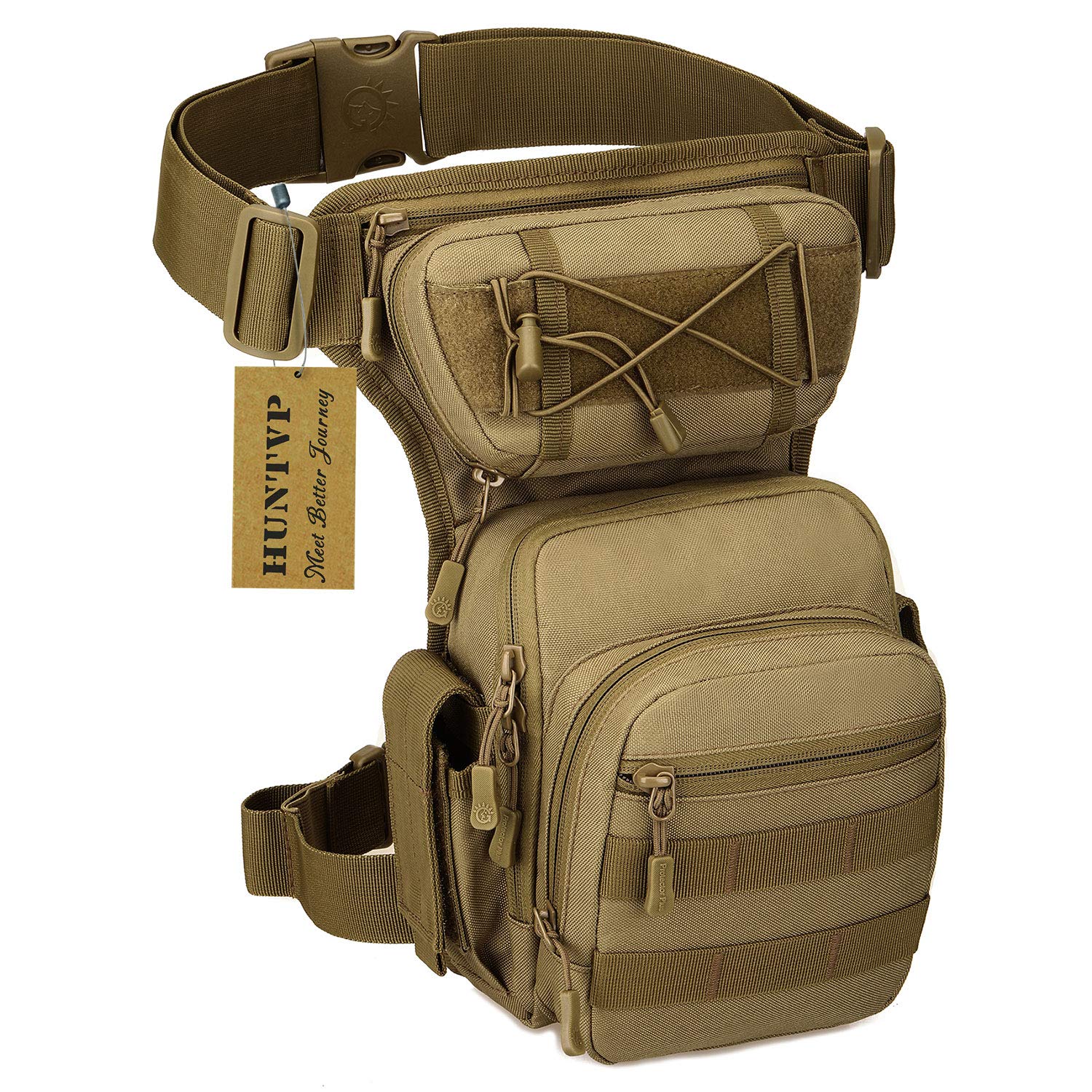 Huntvp Drop Leg Waist Bag, Tactical Military Thigh Bag Outdoor — image 1