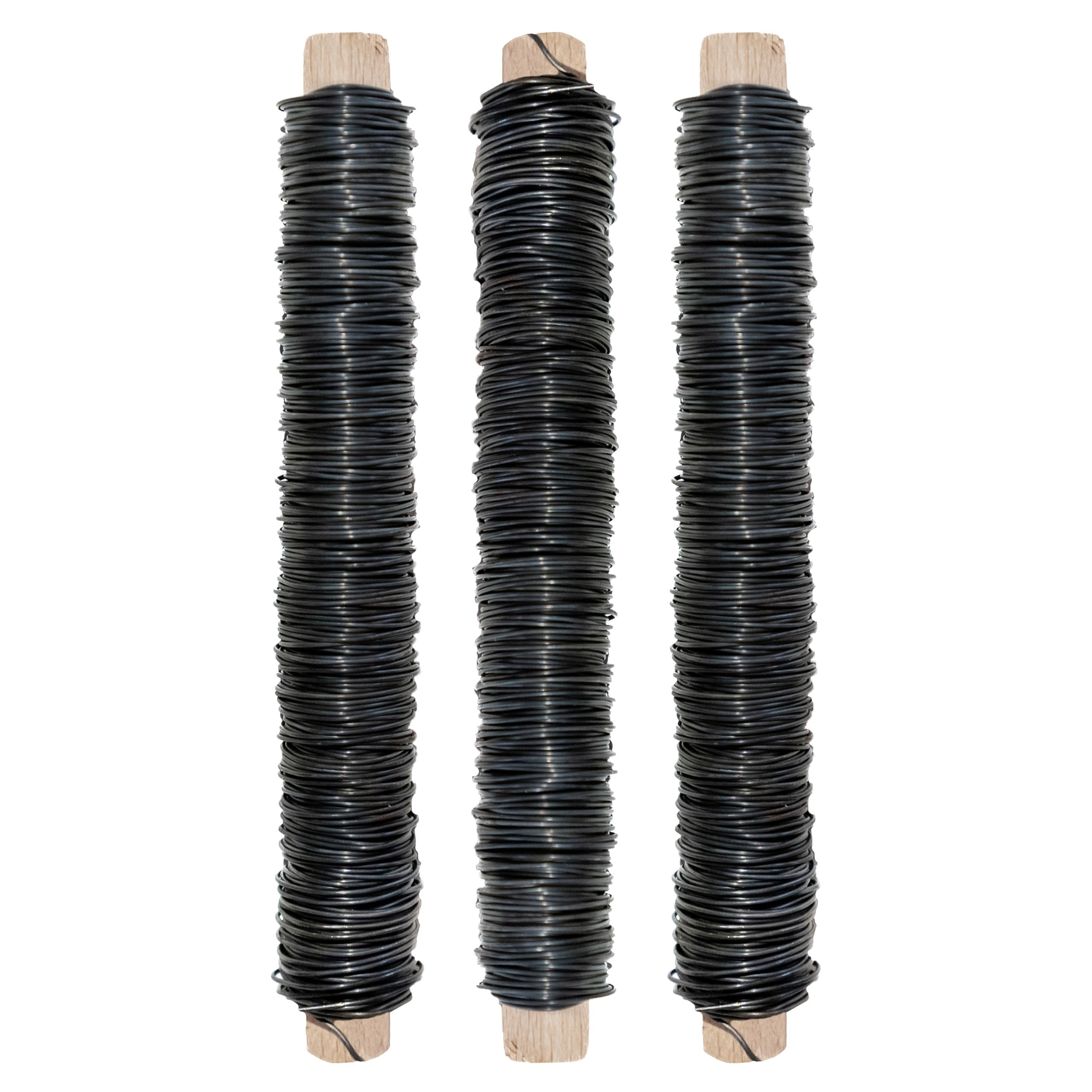 Chinchilla® Winding Wire Black | 0.65 mm, 38 m Roll | Durable, Safe and Easy to Use | Ideal for Gardens, Crafts, Floristry and Children | Versatile Binding Wire