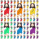 Barydat 50 Pcs Mini Jesus Figurines Bulk Tiny Easter Jesus Toys Little Figures Miniature Doll to Hide and Seek Religious Party Favors Sunday School Baptism Gift Church Events