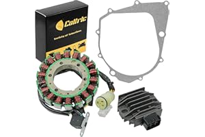 Caltric Stator & Regulator Rectifier W/Gasket Compatible With Yamaha Raptor 350 Yfm350R 2004-2013