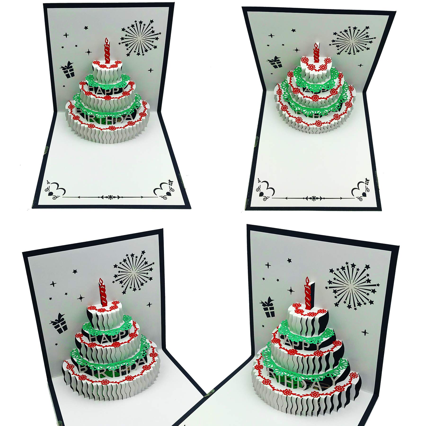 Mua Akeydeco 3D Pop Up Birthday Cards,Warming LED Light Cake Music ...
