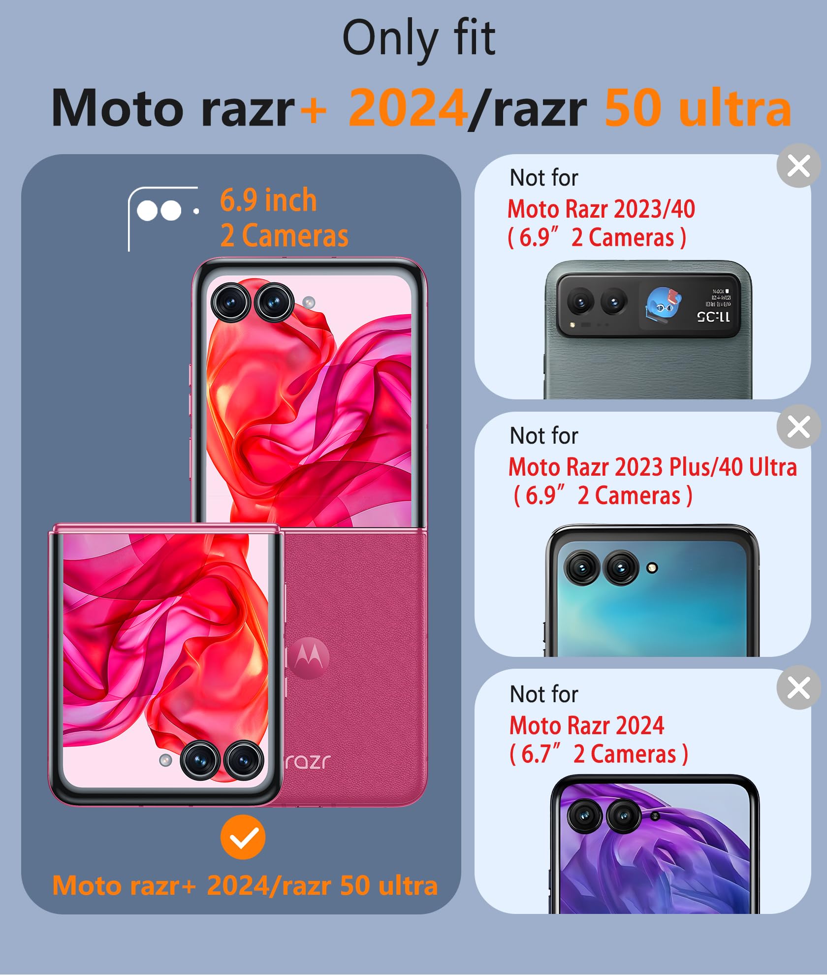 FNTCASE for Motorola Razr-Plus-2024/2025 Case: Shockproof Scratch Resistant Phone Cases for Moto Razr 50/60 Ultra Thin Foldable TPU Military Grade Hard Drop Protection Rugged Cover Crystal Clear