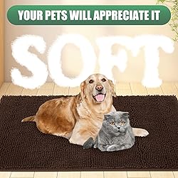IM HOME Durable Chenille Absorbent Door Mat Indoor