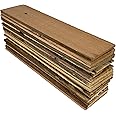 Mixed Scrap Wooden Plank Bundle (12” x 3”) – Raw & Reclaimed Wood for DIY, School Projects, or Decoration – Wooden Slats – 2 lb Unfinished Wood for Crafts