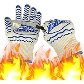 BBQ Gloves, Oven Gloves Original 2 Pack1472℉ Extreme Heat Resistant, Grilling Gloves Silicone Non-Slip Oven Mitts, Kitchen Gloves for BBQ, Grilling, Cooking, Baking