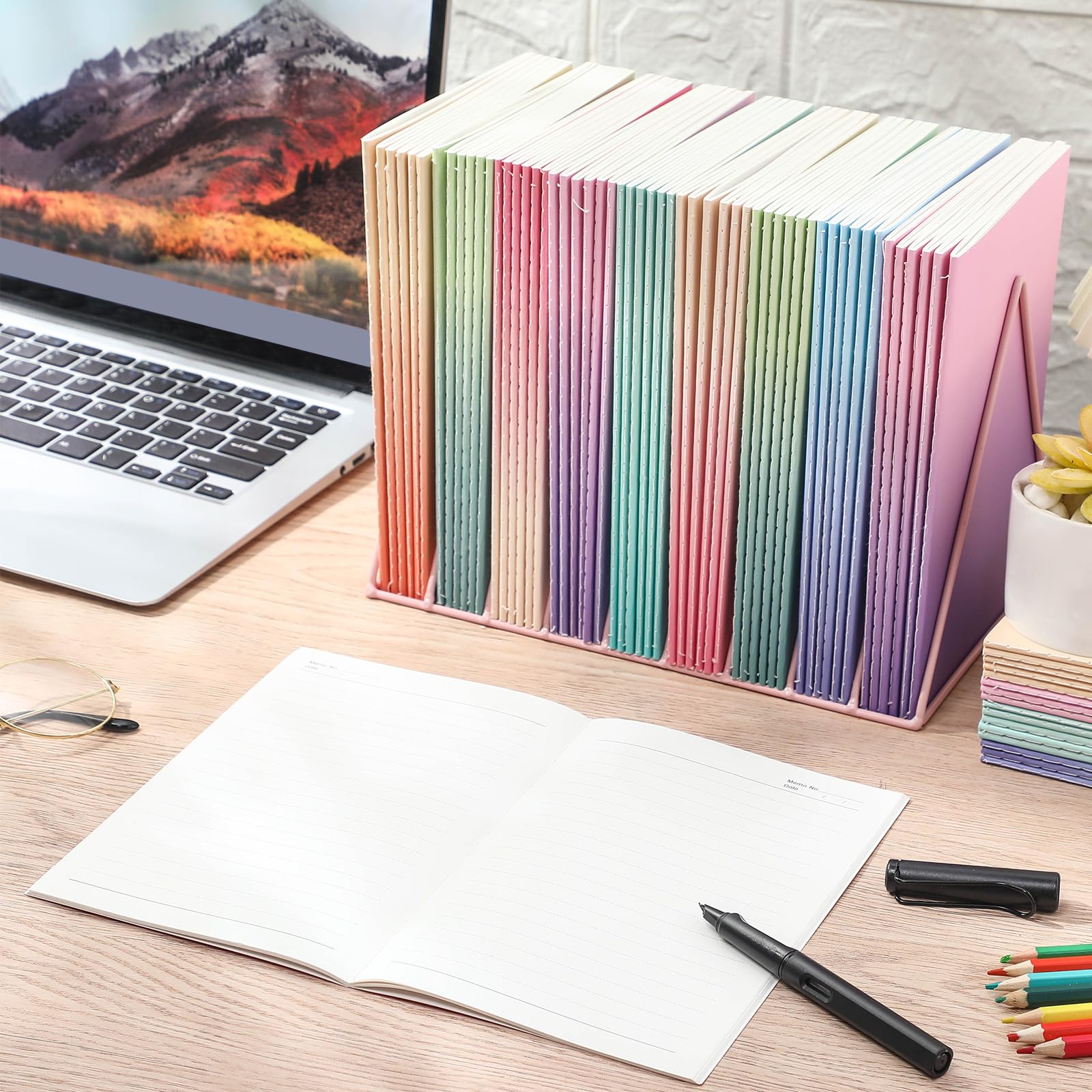 Condition photo showing New/Like New for handepo 100 pack composition notebooks a5/a6 ruled lined composition kraft notebooks bulk soft cover