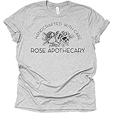 AMAZING RETRO Rose Apothecary Shirt T-Shirt Novelty Shirt Short Sleeve Print Casual Top Buy Only from Vintage for Real Shirt